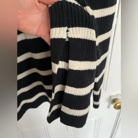 H&M Black and White Striped Knit Sweater - Picture 6 of 12